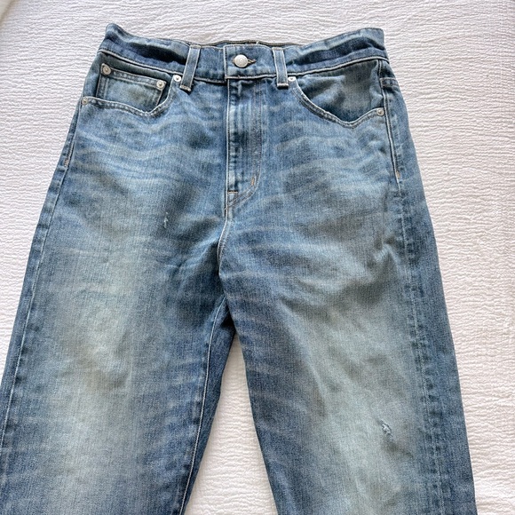 Rivet and Thread Distressed Jeans - Picture 7 of 13